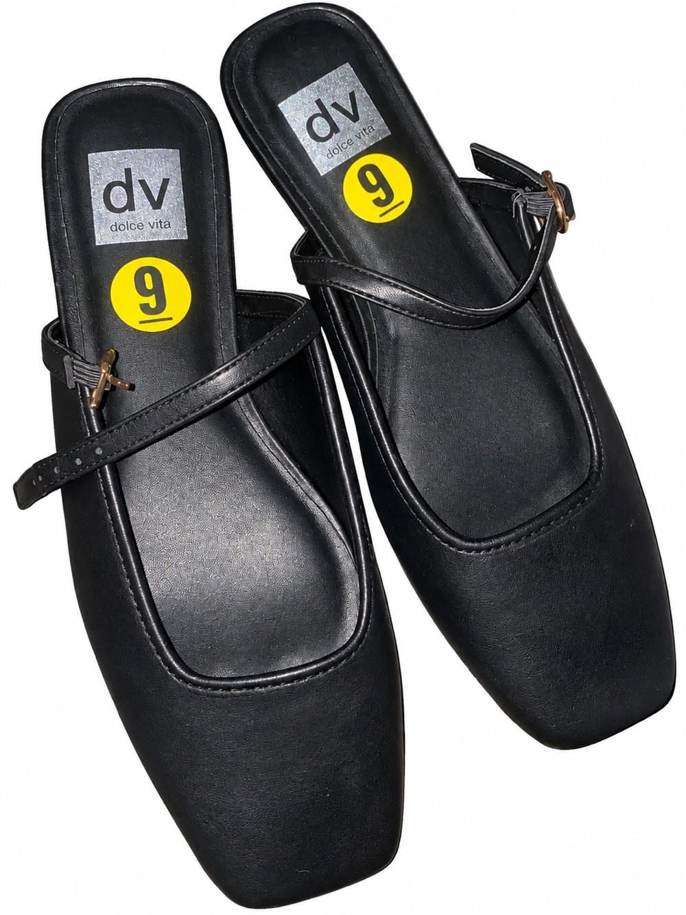 NWT DV by Dolce Vita Black Mary Jane Mules Size 9